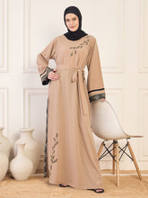Nabia Luxury Handwork Abaya with Black Hijab